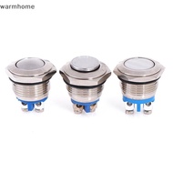 WHE 16mm Metal Push Button Momentary Reset Self-reset Push Button WHE