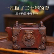 Yixing purple clay teapot famous hand-made imitation old teapot Daming Wanli treasure chest pot orig