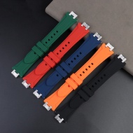 Modified silicone rubber watchband quick change pin watchstrap For Maurice Lacroix AIKON series AI1108 AI6038 AI6058 AI6007 6008