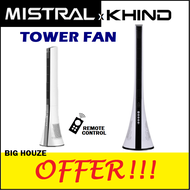 [FREE SHIPPING] Khind Mistral Tower Fan Super Slim MFD-1803R with Remote Control MFD1803R / Midea MT