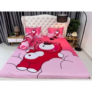 SUPER CUTE STRAWBERRY BEAR 5D COLD DRAP, SMOOTH AND COOL ELECTRIC ZIPPER (3 COLORS)