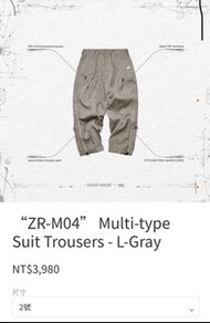 合售ZR-M04-L-Gray+GOF-P5-L-Gray+TS-03-D-Gray