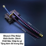 (26cm) Mô hình trưng bày Kiếm Zoro One Piece thanh Shusui huyền thoại/ Kiếm Kimetsu no Yaiba Bằng Hợ