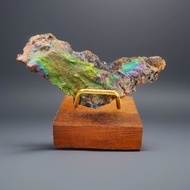 頂級七彩力泥活石(金綠神鳥造型) 招財 升運 冥想 改善氣場驅小人