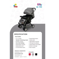 Baby Stroller - PMB Iora 2 In 1 Baby Stroller | Can Swing | Easy to Fold | Max BB 30 KG | IB-703