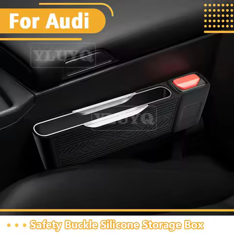 For Audi A3 A4 Seat Belt Storage Box A5 A6 A7 Q5 Q6 Q7 Q8 S4 S5 S8 RS5 RS6 Silicone Seat Side Gap St