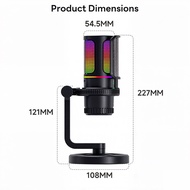 USB MicrophonePlug & Play Lapel Mic with Charging Case Mikrofon for TikTok YouTube Facebook Live Str