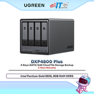 UGREEN DXP4800 Plus NASync 4-Bay NAS Intel Pentium 8505 10GbE 2.5GbE NVMe Personal Cloud Storage