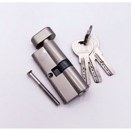 TIM Door lock 7cm, lock core 70×32mm (1 screw head, 1 key side), with set of 3 keys