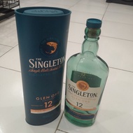 Botol Kosong bekas miras The Singleton 12