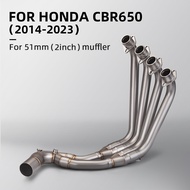 Slip On For CBR650R CB650F CB650R CBR650F Motorcycle Exhaust System Modified Front Link Pipe Escape