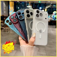 LUXURY FROSTED MAGSAFE CASE + CAMERA LENS FOR SAMSUNG A05 A05S A07 A15 A16 A17 A35 A36 A55 A56 -BD