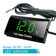 12V 24V Car Volt Meter Digital Car Battery Volt Meter Motorcycle Digital Voltmeter battery Voltage Display Meter Motorcycle Voltage Volt Gauge Panel Meter Motosikal Bateri Kereta Axia Myvi Saga Persona bezza iriz aruz viva kenari alza wira kancil