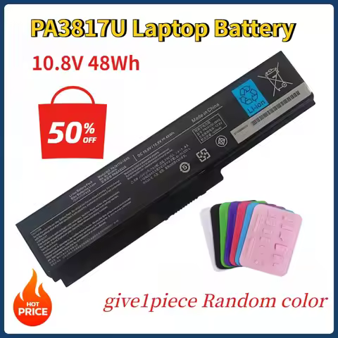 10.8V 4200mAh Laptop Battery for Toshiba PA3817U PA3635U-1BRM PABAS229 PA3638U-1BAP PA3635U-1BAM L73