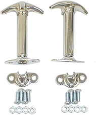 Rugged Ridge 11302.01 Hood Catch Kit, Chrome; 41-95 Jeep CJ/Wrangler YJ
