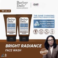 Dual Pack Barber Daily Face Wash Bright Radiance 100mL x 2