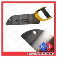 HURRICANE 14'' Mitre Back Saw Gergaji Wainscoting Miter Back Saw PVC Handle Mitre Saw Blade Floorboard Veneer Saw