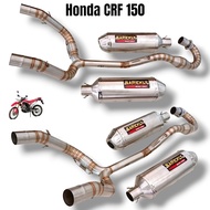 Racing Exhaust CRF 150 Fullsystem Double Branch Silencer Original Barickly Racing Stainless CRF150L 