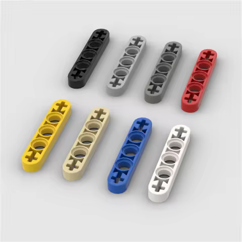 10PCS Puzzle Particle 11478 Liftarm Building Blocks Kit High-Tech Thin 1x5 Axle Holes Brick Toys Chi
