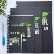 Standard Spiral Wire O Ring Notebook A4 B5 A5 A6 A7 Diary Planner Journal Book 50 Sheets 70GSM