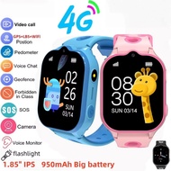 4G Kids Smart Watch GPS Tracker SOS 950mAh GPS Location Video Call Smart Phone Watch Clock Puzzle Ga