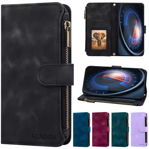 Zipper Wallet Case For Infinix Note 50 50S 40X 50X 30 40 50 Pro Plus 5G Note 12 2023 G96 Vip 10 11 P