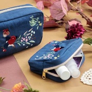 日本 どんぐりクローゼット Donguri Closet 橡子共和國 吉卜力 限定品 『魔女の宅急便』大人気の刺繍 ( 琪琪 ) 多用途袋 (小) [日本直送]