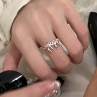 Fashion ring double bow ring jci103(1h2)