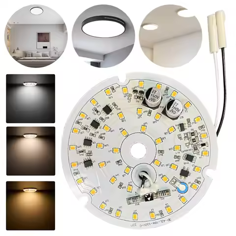 3.94 Inch LED Retrofit Kit 18W 1530LM Dimmable Ceiling Fan LED Light 3000K/4000K/6500K Ceiling Flush