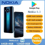 Nokia 8.3 64GB 128GB  5G Zeiss Certification Global Version Dual SIM Android Smartphone