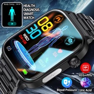 New ECG+PPG AI Health Diagnose Smart Watch Men Women Clock Blood Lipid BP Uric Acid Heart rate Track