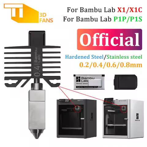 For Bambu Lab X1/P1 Series Full Hotend Kit Hot End Assembly For X1 Carbon X1E P1S P1P 3D Printer Hig