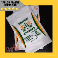 3KG RICE PLASTIC SCREEN PRINTING 2 COLORS 3 KG
