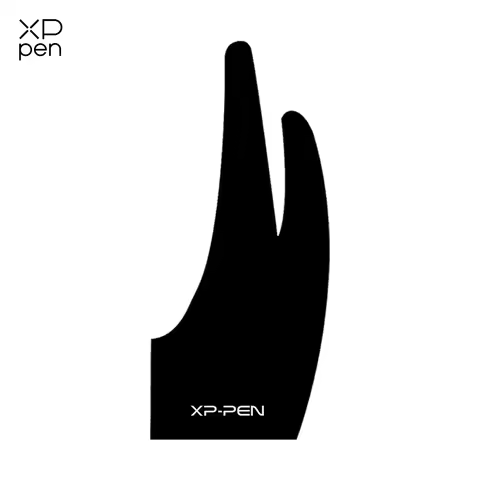 XPPen Black Two Finger Anti-fouling Glove Free Size for Drawing Tablet / Pen Display / IPad Screen