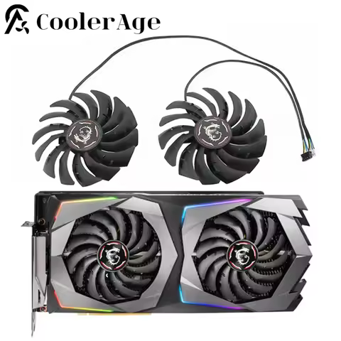 95MM PLD10010S12HH RTX2070 Video Card Fan For MSI GeForce RTX 2070 GAMING-X-8G Graphics Card Replace