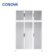 Metal Bedroom COSOVA Steel Clothes Storage Cabinet Simple Assembly Wardrobe Home 3