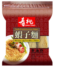 壽桃牌非油炸 袋裝蝦子麵 幼 (454g) x 1
