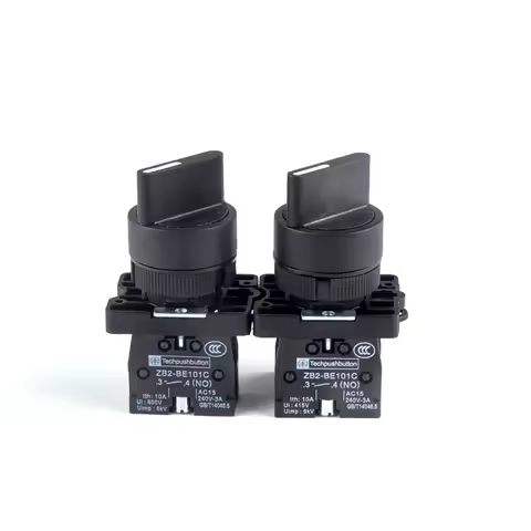 22mm XB2-ED21 XB2-ED33 Self-locking/Latching Knob Switch 10A/600V 2 Position 3 Position Select Butto