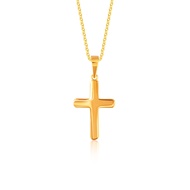 SK Jewellery 916 Faithful Gold Cross Pendant