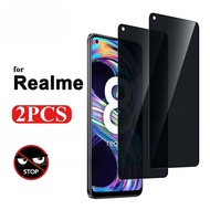 2PCS Anti Spy Privacy Tempered Glass Film For Realme 8s 8i 8 Pro 4G 5G Black Edge Oil-Proof Screen P