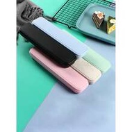 Straw Cutlery Box, Portable Travel Cutlery Set, Nail File, Makeup Brush, Knife, Fork, Spoon, Chopsti