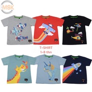Masyken T-SHIRT FLEET T-SHIRT for boys and girls aged 1-8 years Children's clothes, soft Cotoon mate