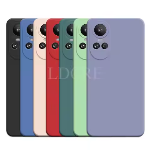 For OPPO Reno 10 Pro Case Liquid Silicone Coque Cover OPPO Reno 10 Pro Plus Case TPU Protective Phon