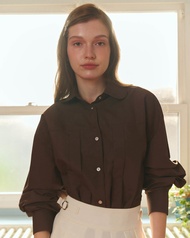 Before Sunset - Rye Pleated Shirt | เสื้อเชิ้ตทรง Oversized ทำดีเทลจับจีบ Pleated