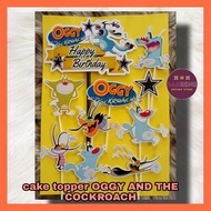 Cake Topper SabreneShoppe Oggy And The Coakroches Ready Stock