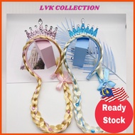 Kids Fashion Accessories Headband Princess Crown Accessories Frozen Elsa Hairband Crown and Wand