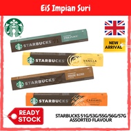 (Ready Stock) Starbucks by Nespresso 51g/53g/55g/56g/57g Assorted Flavour Coffee Capsule Coffee Pods