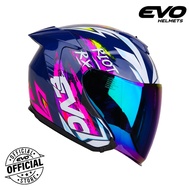 EVO RX-5 RIOT Half Face Dual Visor Helmet