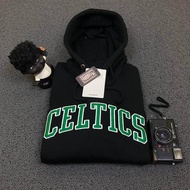 Jaket Hoodie Celtic Full Bordier Hitam + Tag Label
