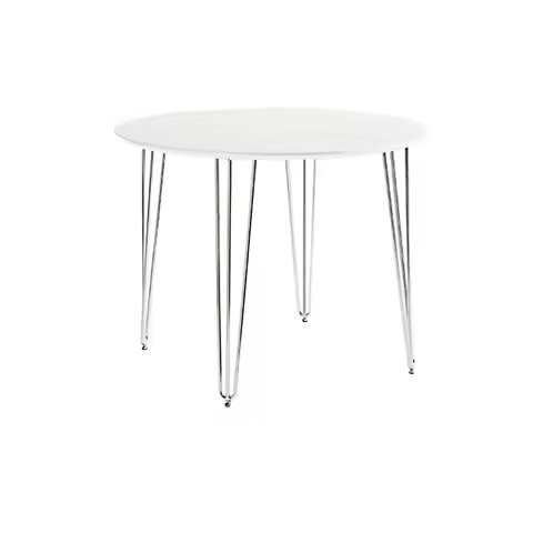 Nordic small apartment restaurant round table wrought iron dining table cafe negotiation table Eames